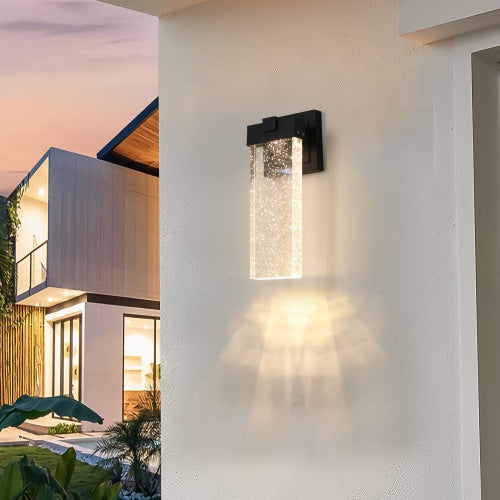 Outdoor Waterproof Transparent LED Crystal Wall Light Supports Many Types Of Bulb-2 Packs Unavailable Platforms- Temu