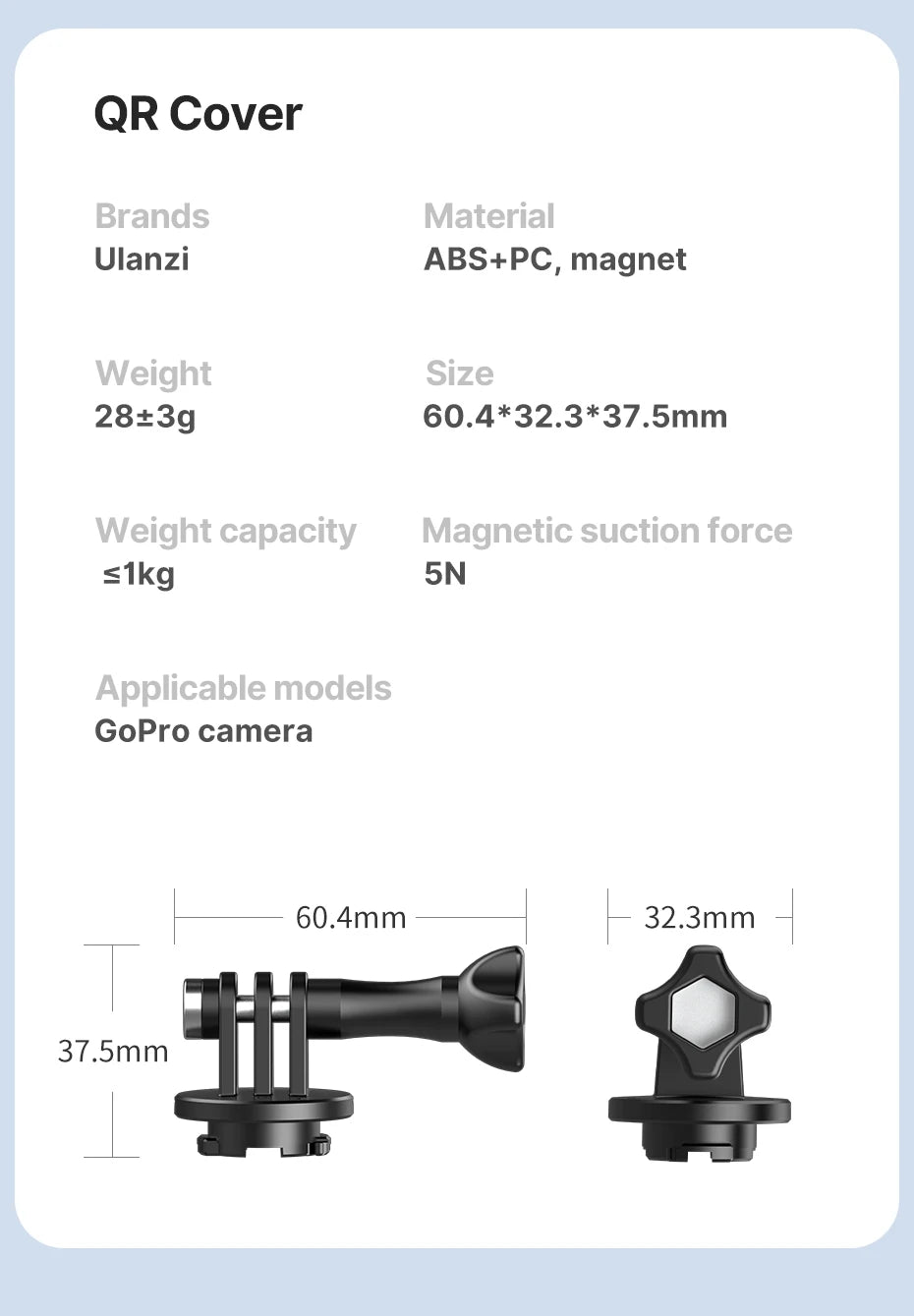Ulanzi Go Quick II Magnetic Neck Holder Mount For GoPro Hero 12 11 10 9 8 7 6 5 Insta360 DJI Osmo Action Camera Accessorie