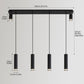 Angelina 6 - Light Matte Black Kitchen Island Pendant No Bulb