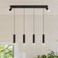 Angelina 6 - Light Matte Black Kitchen Island Pendant No Bulb