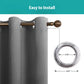 50inch*96inch Gray Luxurious Woolen Curtains, Sound-absorbing Buckle Curtains, High-end, Heavyweight, Soundproofing, And Elegant Home Decor