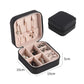 Portable Jewelry Box Jewelry Organizer Display Travel Jewelry Case Boxes Button Leather Storage Zipper Jewelers Joyero