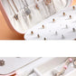 Portable Jewelry Box Jewelry Organizer Display Travel Jewelry Case Boxes Button Leather Storage Zipper Jewelers Joyero