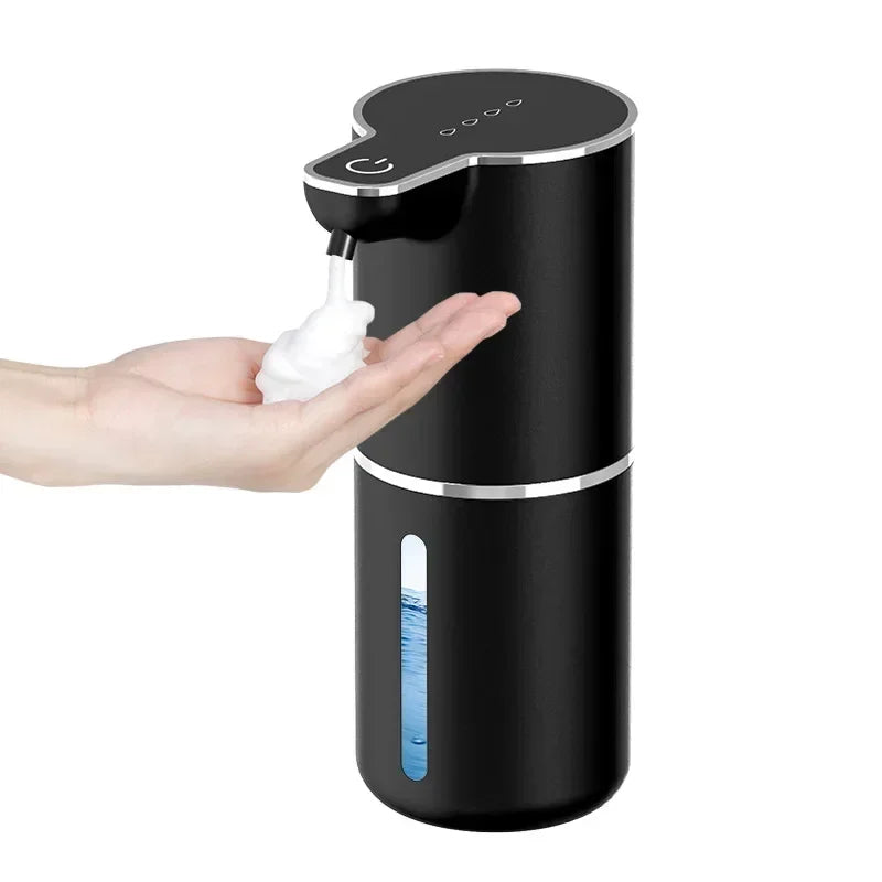 Waterproof Automatic Soap Dispenser 350ml Foaming Soap Dispenser Type C Rechargeable Electric  Adjustable Foam Soap Dispenser