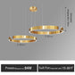 Nordic Led Ring Chandelier Modern Design Rose Gold Black White and Gold Lamp For Living Room Staircase Hotel Kitchen Bar Lights