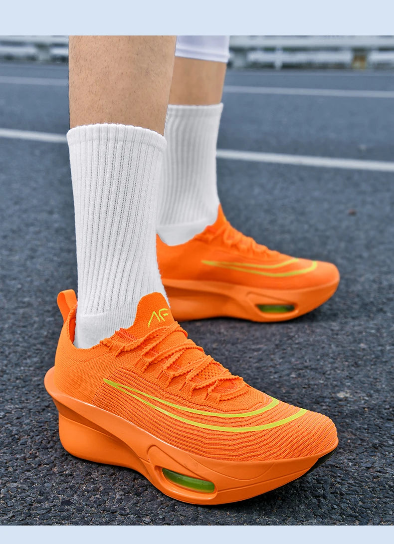 Air cushion Running Shoes Marathon Speciality Men Sports Breathable Lightweight Women's Comfortable Athletic Nonskid Sneakers