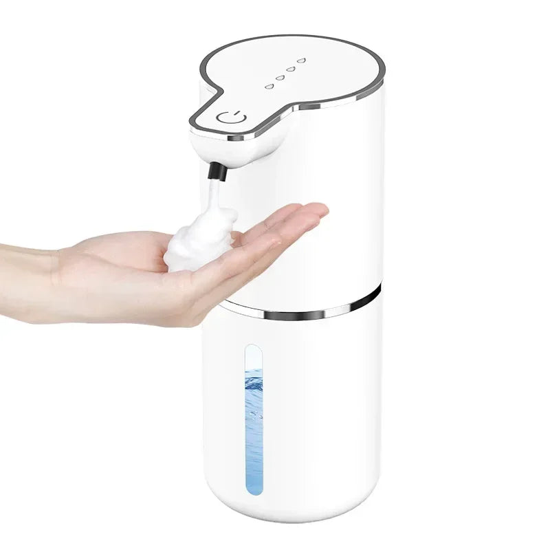 Waterproof Automatic Soap Dispenser 350ml Foaming Soap Dispenser Type C Rechargeable Electric  Adjustable Foam Soap Dispenser