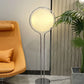 Garrault  Delord Floor Lamp Chrome Metal White Acrylic Ball Floor Light Living Room Hotel Room Sofa  Decoration Lamp