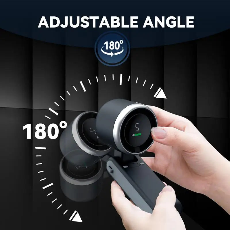 2025 Popular Portable Handheld Turbo Fan, 5 Gear Wind Hand Fan, Handheld Fan, Portable Mini Hand Fans, USB Rechargeable Turbo Fa