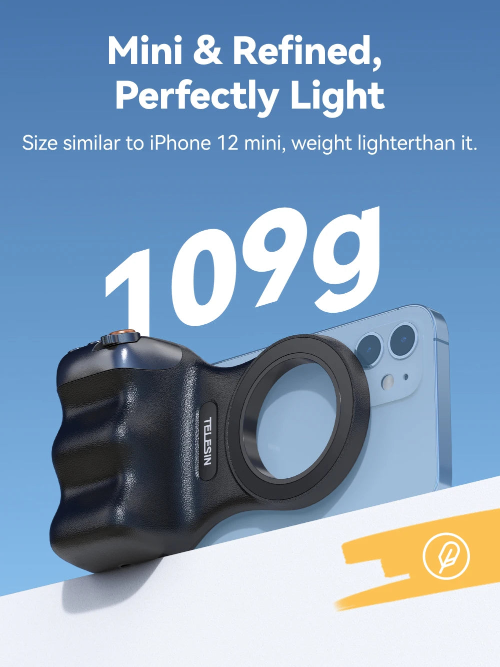 Magnetic Phone Camera Shoot Hand Grip Phone Holder Shooting Aid Remote Control Handle for Iphone HUAWEI SAMSUNG Phone