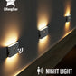 LED Induction Night Light Wireless USB Charging Human Body Induction Wall Light Bedroom Corridor Cabinet Bathroom Night Light
