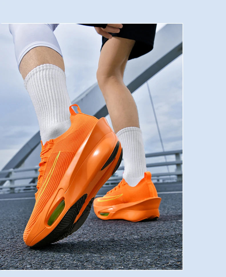 Air cushion Running Shoes Marathon Speciality Men Sports Breathable Lightweight Women's Comfortable Athletic Nonskid Sneakers