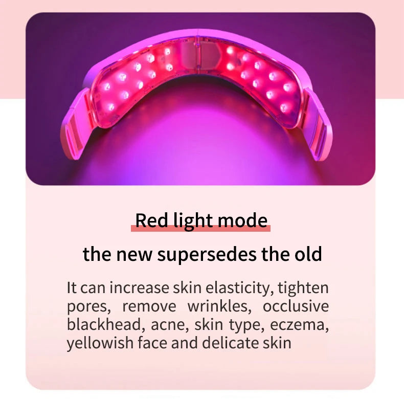 LED Photon Therapy Facial Slimming Vibration Massager Facial Lifting Device Facial Heated Double Chin V Face Vibration Massager