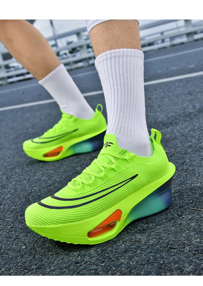 Air cushion Running Shoes Marathon Speciality Men Sports Breathable Lightweight Women's Comfortable Athletic Nonskid Sneakers