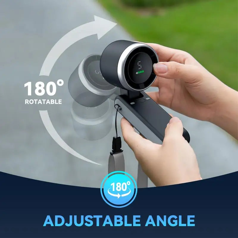 2025 Popular Portable Handheld Turbo Fan, 5 Gear Wind Hand Fan, Handheld Fan, Portable Mini Hand Fans, USB Rechargeable Turbo Fa