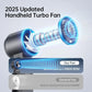 2025 Popular Portable Handheld Turbo Fan, 5 Gear Wind Hand Fan, Handheld Fan, Portable Mini Hand Fans, USB Rechargeable Turbo Fa