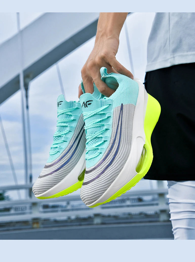 Air cushion Running Shoes Marathon Speciality Men Sports Breathable Lightweight Women's Comfortable Athletic Nonskid Sneakers