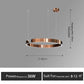 Nordic Led Ring Chandelier Modern Design Rose Gold Black White and Gold Lamp For Living Room Staircase Hotel Kitchen Bar Lights