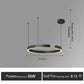 Nordic Led Ring Chandelier Modern Design Rose Gold Black White and Gold Lamp For Living Room Staircase Hotel Kitchen Bar Lights