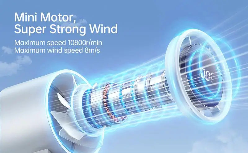 2025 Popular Portable Handheld Turbo Fan, 5 Gear Wind Hand Fan, Handheld Fan, Portable Mini Hand Fans, USB Rechargeable Turbo Fa