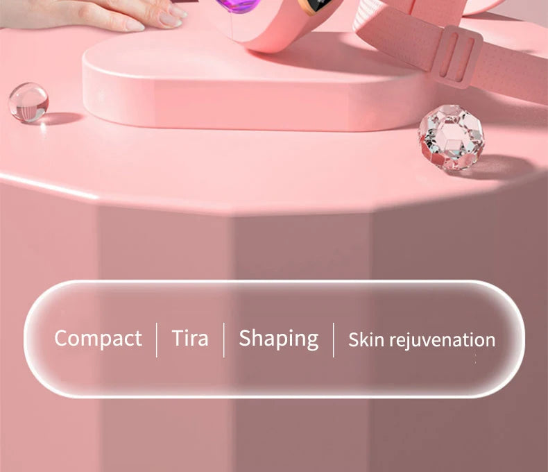 LED Photon Therapy Facial Slimming Vibration Massager Facial Lifting Device Facial Heated Double Chin V Face Vibration Massager