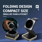 3-in-1 Wireless Foldable Charging Station, 15W Fast Charging, Magnetic & Portable, Compatible with Phones/Earbuds/Watches