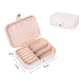 Portable Jewelry Box Jewelry Organizer Display Travel Jewelry Case Boxes Button Leather Storage Zipper Jewelers Joyero