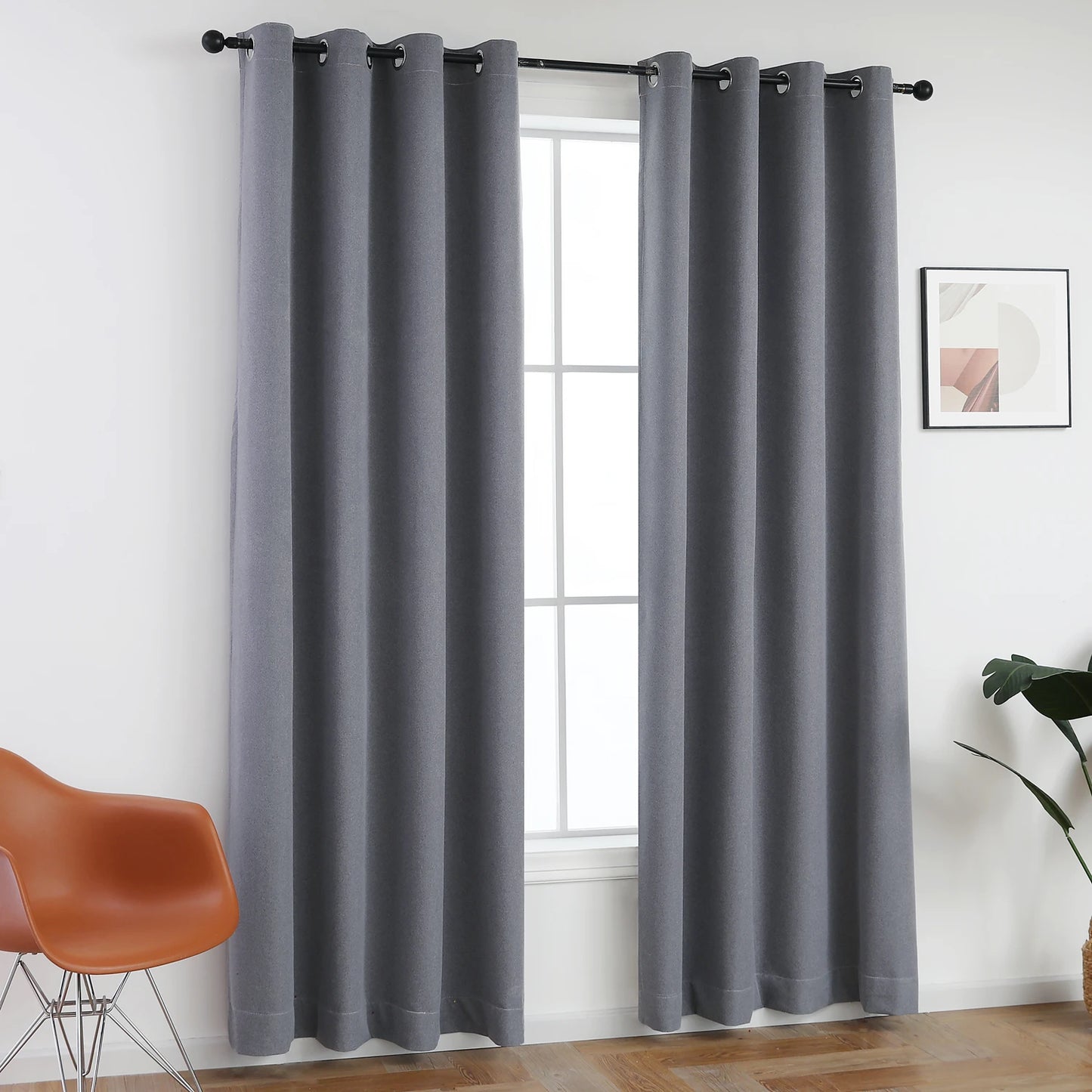 310cm Height Custom Made 100% Blackout Soundproof Curtain Blackout Faux Linen Curtains For Bedroom Living Room Drapes Window