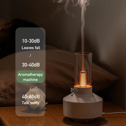 Candlelight Fire Flame Aromatherapy Essential oil Diffuser for Home Room Fragrance Ultrasonic  Air Humidifier USB Aroma Diffuser
