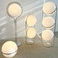 Garrault  Delord Floor Lamp Chrome Metal White Acrylic Ball Floor Light Living Room Hotel Room Sofa  Decoration Lamp
