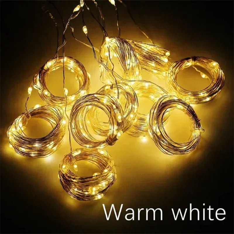 3M USB LED Curtain Garland – Fairy Lights for Christmas, Garden, and Events