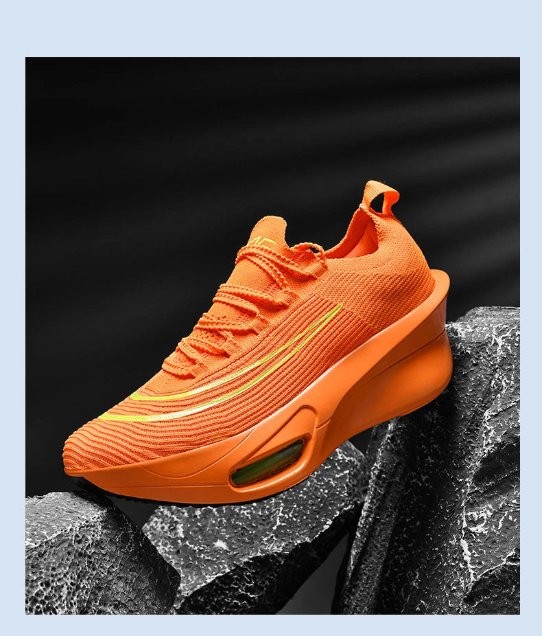 Air cushion Running Shoes Marathon Speciality Men Sports Breathable Lightweight Women's Comfortable Athletic Nonskid Sneakers