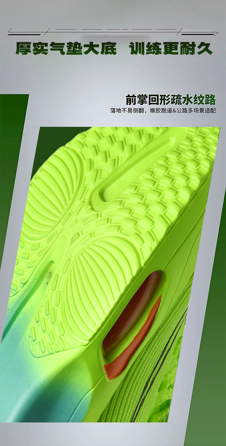 Air cushion Running Shoes Marathon Speciality Men Sports Breathable Lightweight Women's Comfortable Athletic Nonskid Sneakers