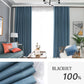 310cm Height Custom Made 100% Blackout Soundproof Curtain Blackout Faux Linen Curtains For Bedroom Living Room Drapes Window