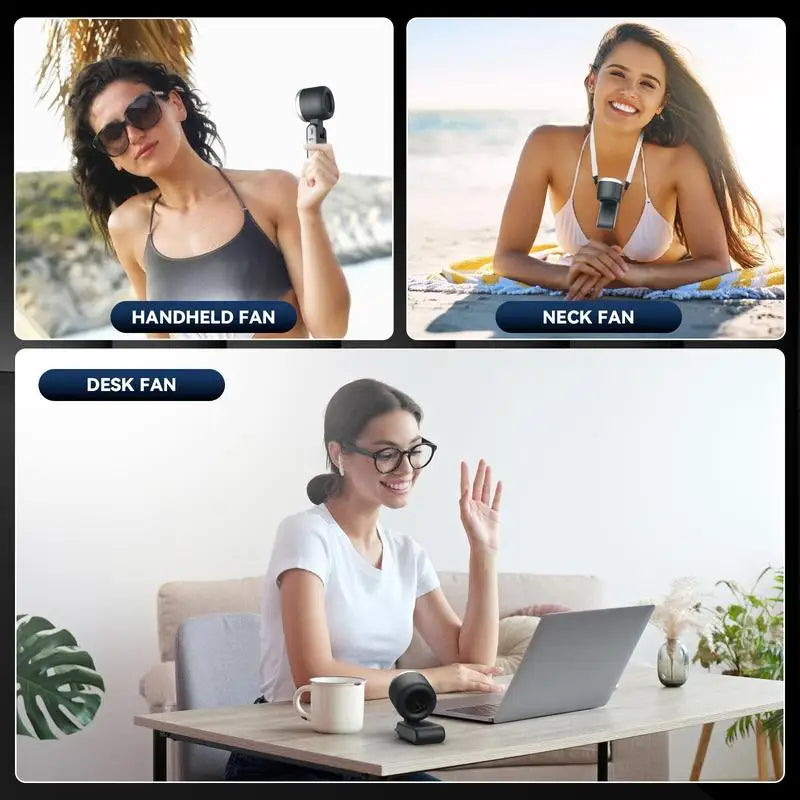 2025 Popular Portable Handheld Turbo Fan, 5 Gear Wind Hand Fan, Handheld Fan, Portable Mini Hand Fans, USB Rechargeable Turbo Fa