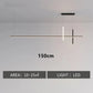 Modern Minimalist Led Chandelier Dimmable Black for Table Dining Room Kitchen Bar Pendant Lamp Lighting Suspension Design Luster