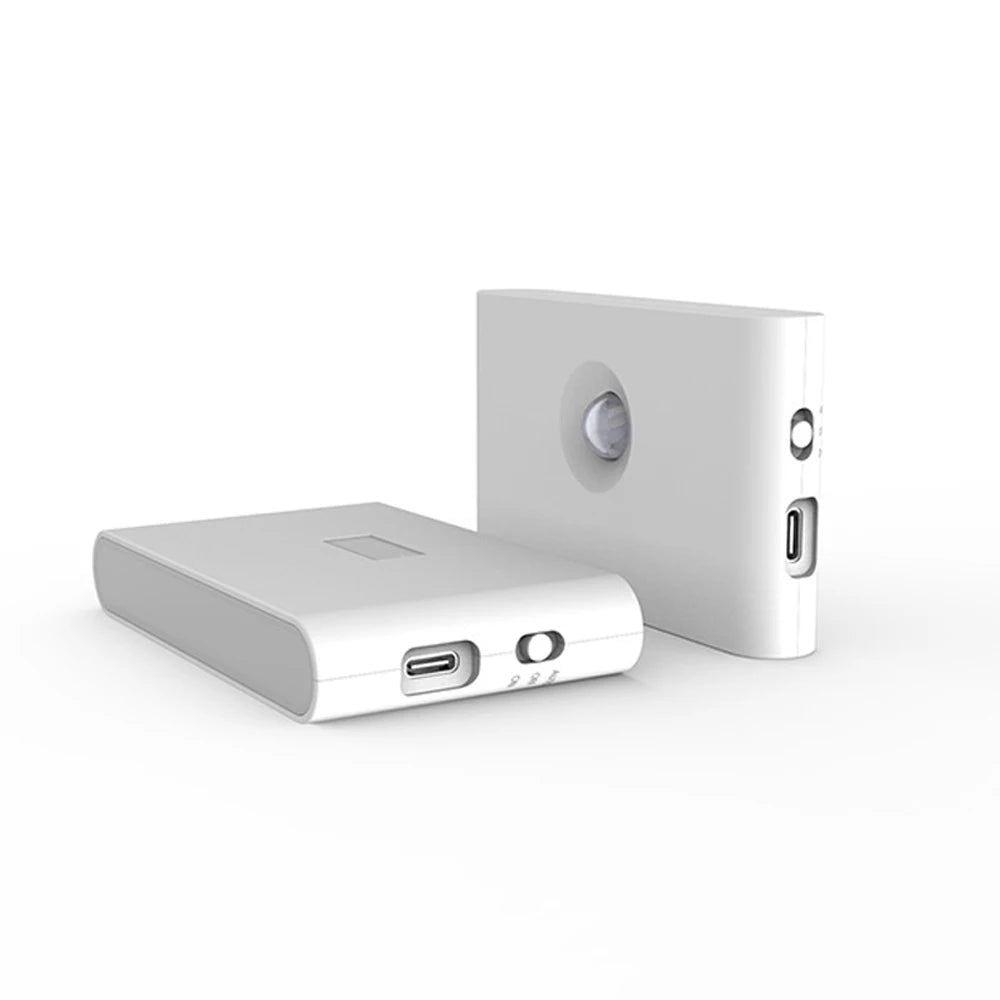 LED Induction Night Light Wireless USB Charging Human Body Induction Wall Light Bedroom Corridor Cabinet Bathroom Night Light