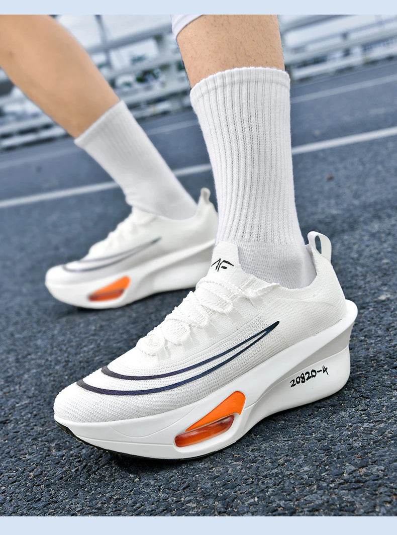 Air cushion Running Shoes Marathon Speciality Men Sports Breathable Lightweight Women's Comfortable Athletic Nonskid Sneakers