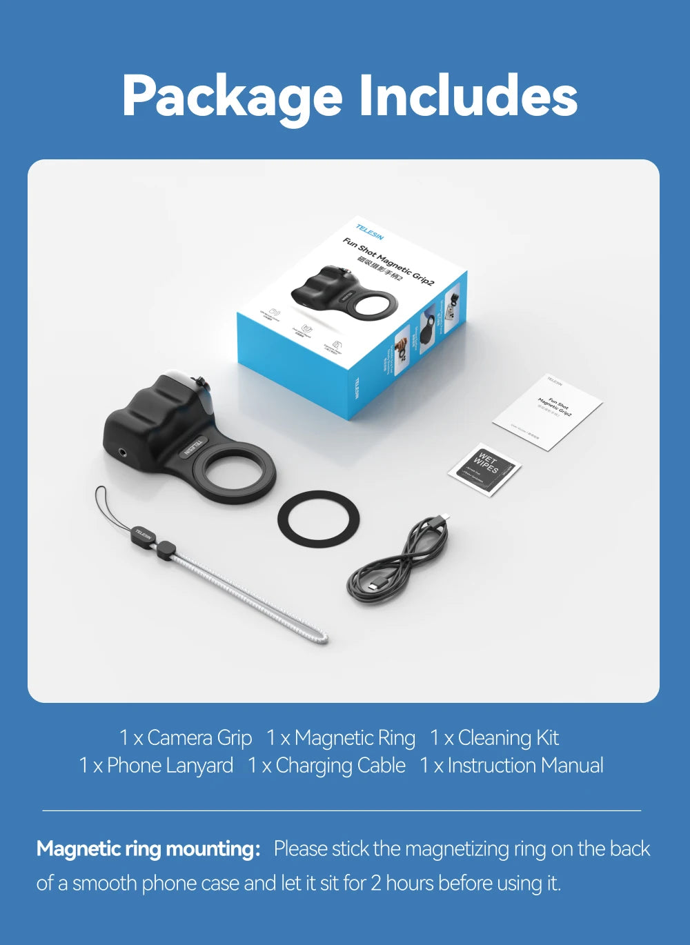 Magnetic Phone Camera Shoot Hand Grip Phone Holder Shooting Aid Remote Control Handle for Iphone HUAWEI SAMSUNG Phone