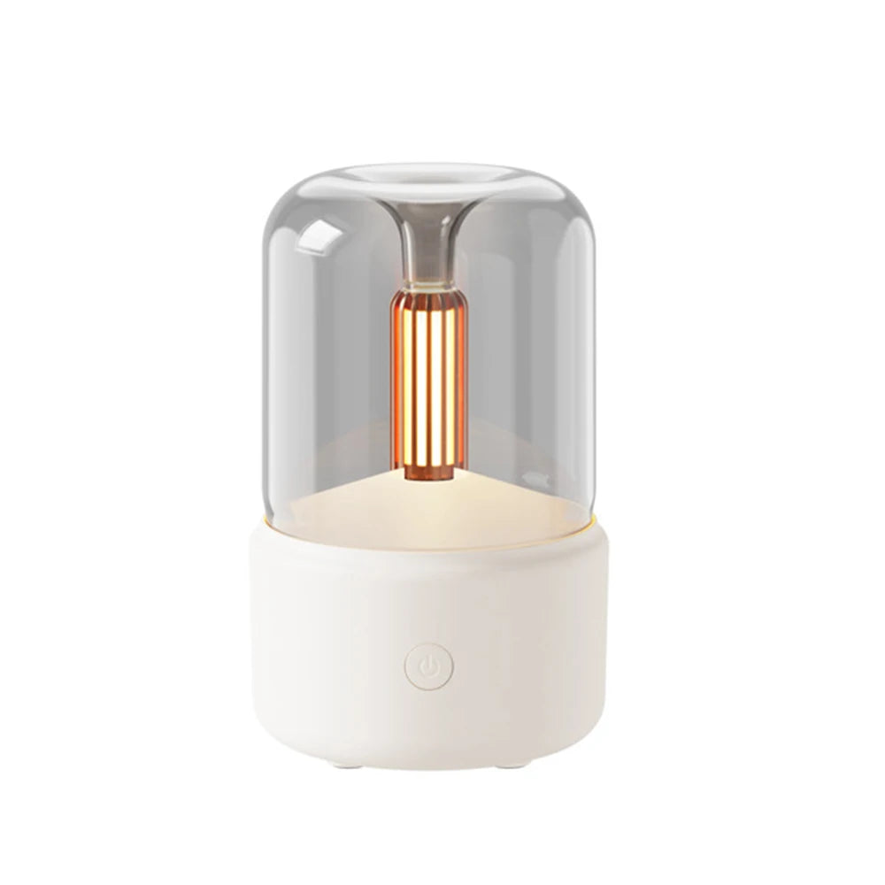 Candlelight Fire Flame Aromatherapy Essential oil Diffuser for Home Room Fragrance Ultrasonic  Air Humidifier USB Aroma Diffuser
