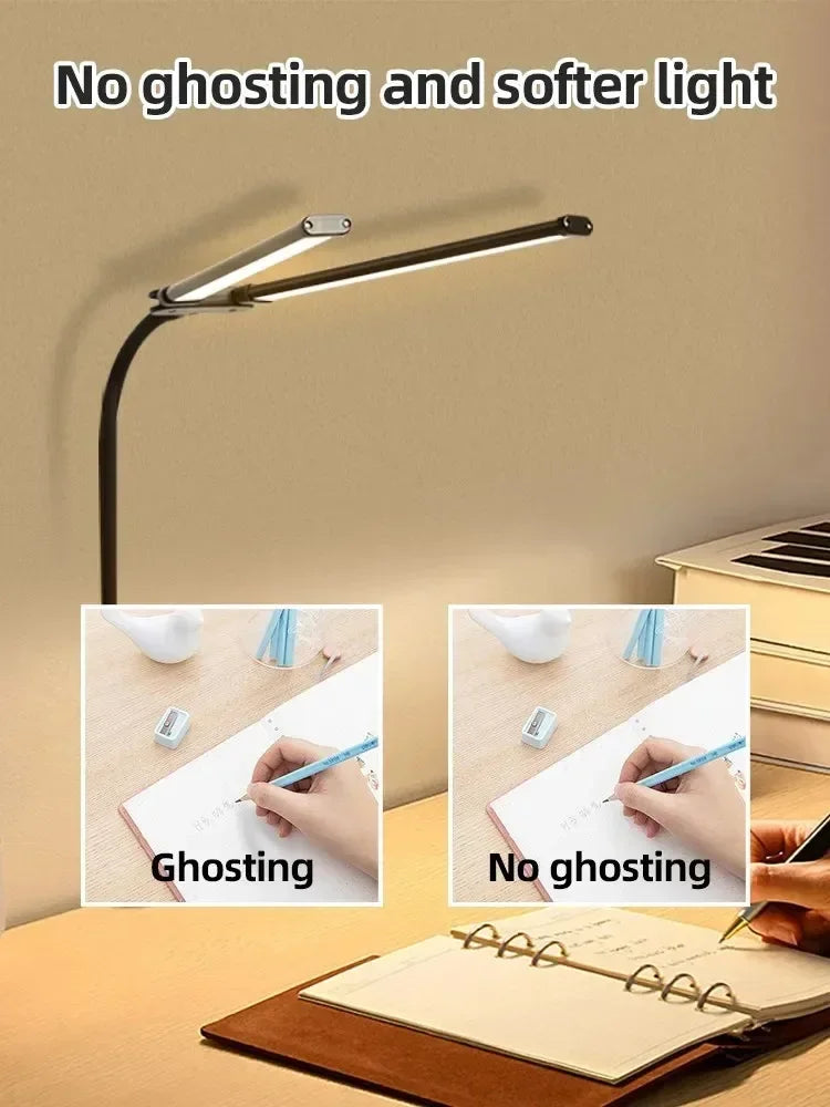 Double Single Head Led Clip Desk Lamp Dimmable Computer Table Lamps Monitor Light Architect Table Lamp for Office Reading Lights
