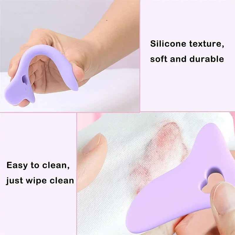 Multi-functional Eyeliner Stencil Wing Tips Silicone Eyeliner Aid Drawing Lipstick Wearing Aid Reusable Makeup Tools