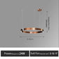 Nordic Led Ring Chandelier Modern Design Rose Gold Black White and Gold Lamp For Living Room Staircase Hotel Kitchen Bar Lights