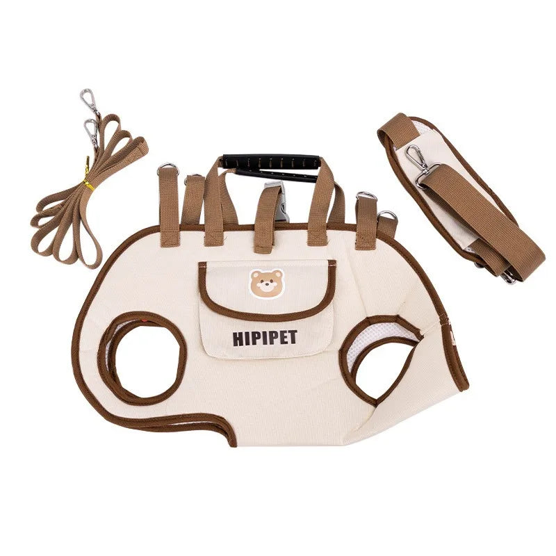 Hands Free Cat Dog Carrier Backpack Portable Breathable Outdoor Pet Bag Crossbody Travel Carrier with Ventilated Pet Space