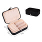 Portable Jewelry Box Jewelry Organizer Display Travel Jewelry Case Boxes Button Leather Storage Zipper Jewelers Joyero