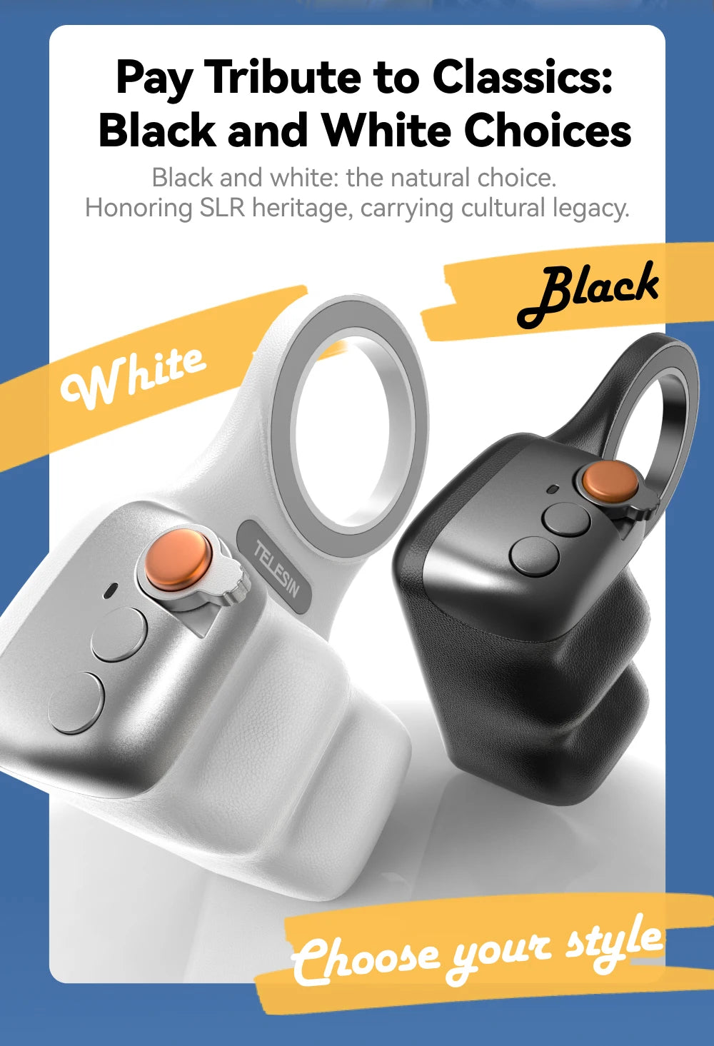 Magnetic Phone Camera Shoot Hand Grip Phone Holder Shooting Aid Remote Control Handle for Iphone HUAWEI SAMSUNG Phone