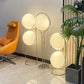 Garrault  Delord Floor Lamp Chrome Metal White Acrylic Ball Floor Light Living Room Hotel Room Sofa  Decoration Lamp