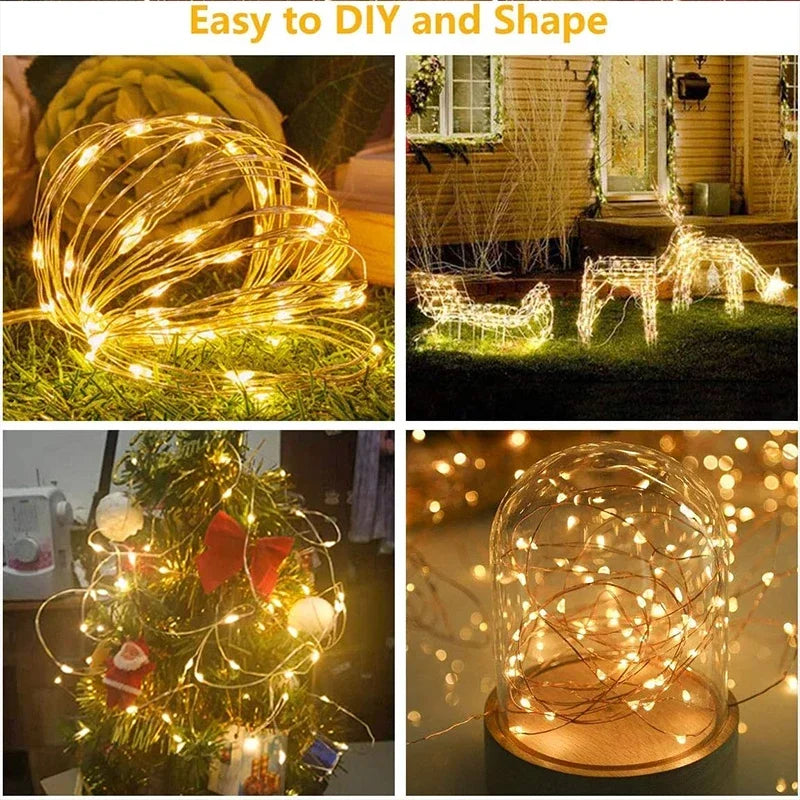 3M USB LED Curtain Garland – Fairy Lights for Christmas, Garden, and Events