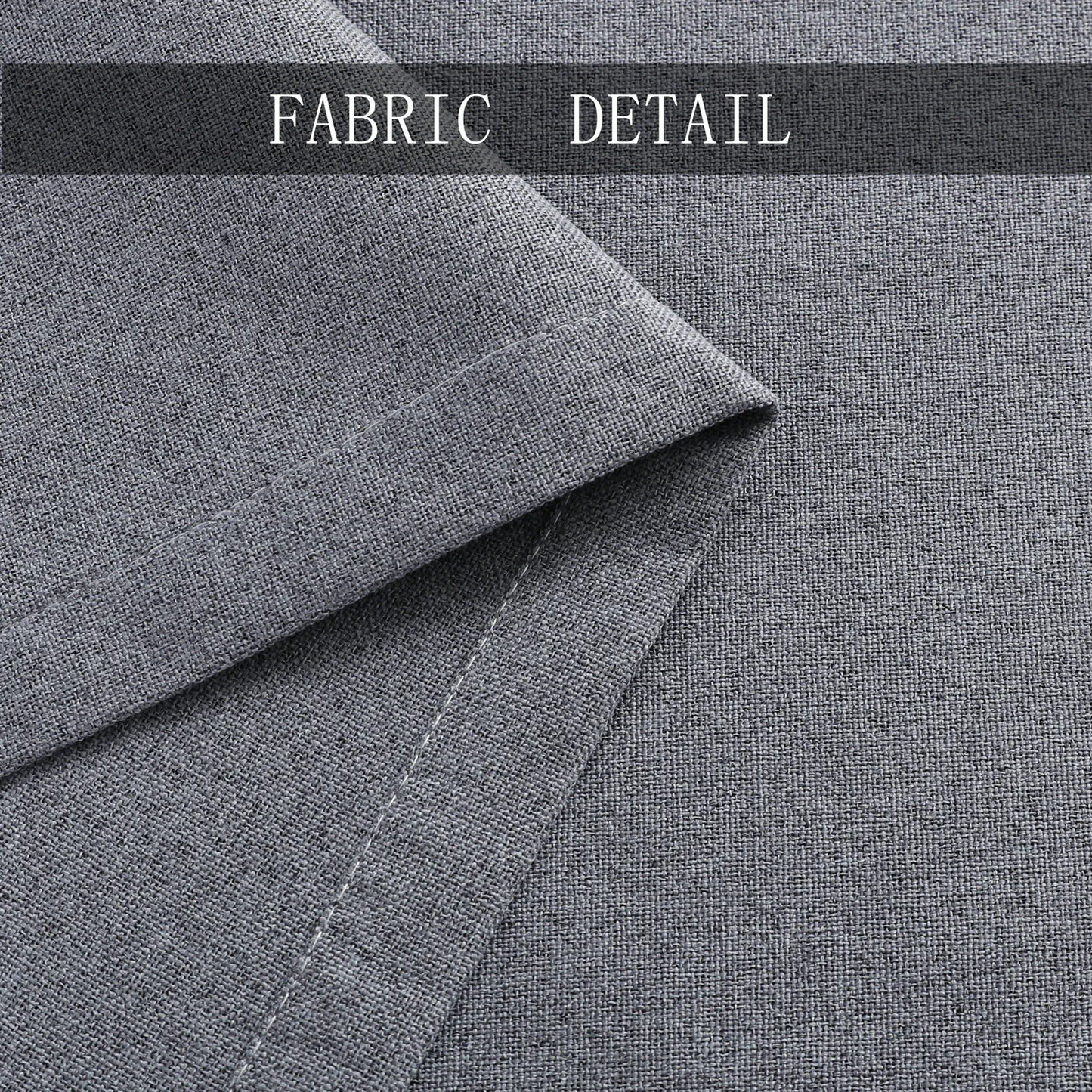 310cm Height Custom Made 100% Blackout Soundproof Curtain Blackout Faux Linen Curtains For Bedroom Living Room Drapes Window