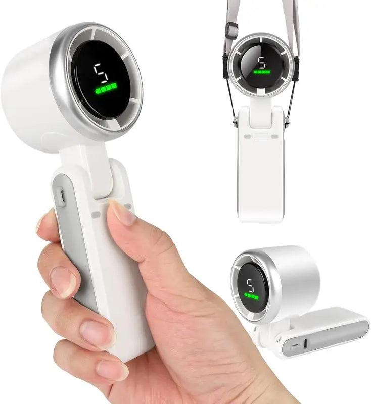 2025 Popular Portable Handheld Turbo Fan, 5 Gear Wind Hand Fan, Handheld Fan, Portable Mini Hand Fans, USB Rechargeable Turbo Fa